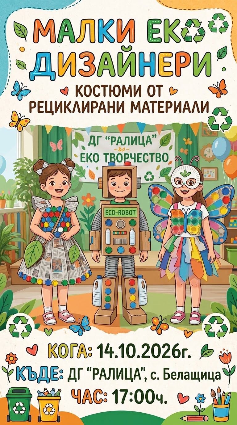МАЛКИ ЕКО ДИЗАЙНЕРИ В ДГ „РАЛИЦА“!